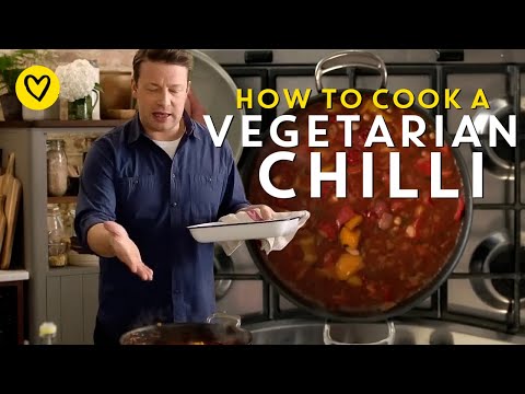 How To Cook A Vegetarian Chilli With Chickpeas & Sweet Potatoes By Jamie Oliver