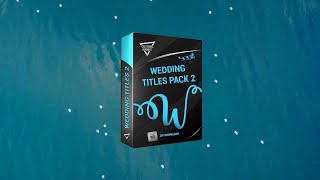 WEDDING TITLES PACK 2 for EDIUS