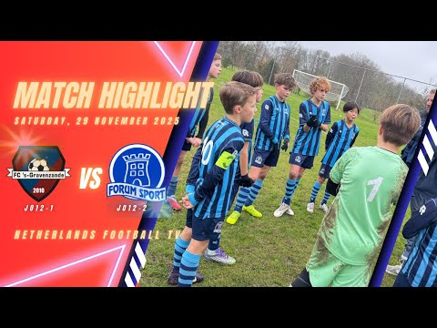 Forum Sport JO12-2 vs  FC 's-Gravenzande 12-1 | Match Highlights | Nov 29, 2025