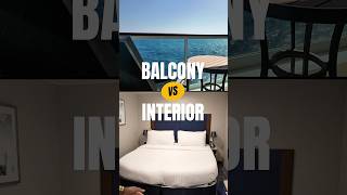 Team BALCONY or INTERIOR on cruise ship #cruise #cruisevlog #royalcaribbean #travel #fyp