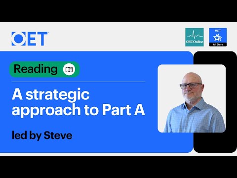 Live class with OET Online: Reading Part A - A Strategic Approach