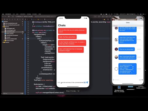 SwiftUI Chats App with CoreData + Generate random Image