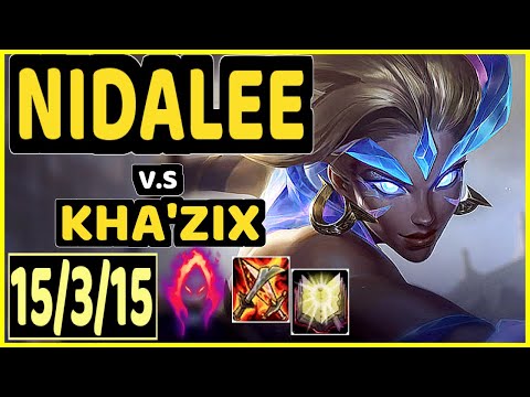 NJI (NIDALEE) vs KHA'ZIX - QUADRAKILL 15/3/15 KDA JUNGLE CHALLENGER GAMEPLAY - EUW