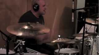 Charles Ruggiero recording drums...