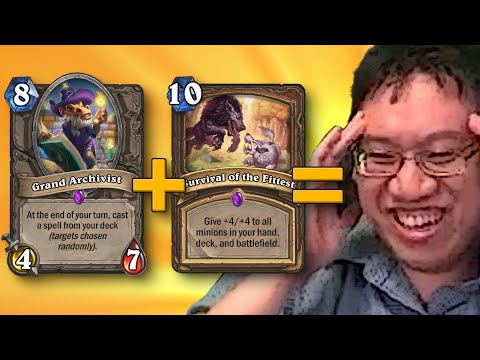Survival + Grand Archivist COMBO in Arena! | Druid | Forged in the Barrens | Hearthstone