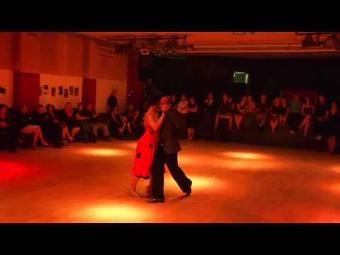 Analia Vega and Marcelo Varela performance at milonga #4 (Tel Aviv, Israel)