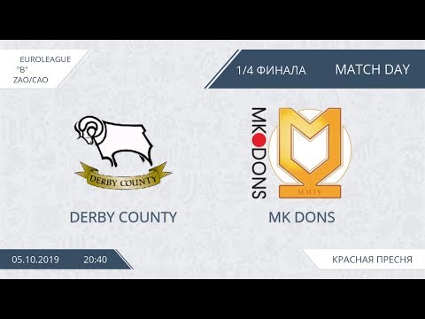 AFL19. EuroLeague. Division Cup. ZAO/CAO. Play-Off 1/4. Derby County  - MK Dons