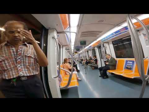 metro  A,   Ride tour   from   Anagnina  Station   to  Republic  Square   Rome  Italy