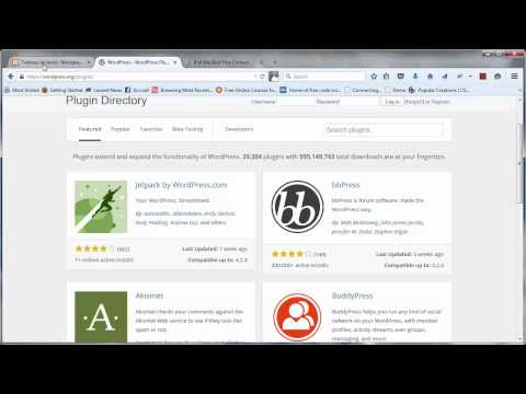 Tutoriel Wordpress 37 Les plugins Introduction