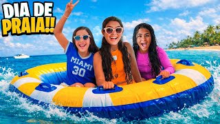TUDO QUE ROLOU EM UM DIA DE PRAIA SEM HOTEL 5 ESTRELAS E SEM CAFÉ DA MANHÃ *será que elas gostaram ?