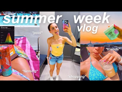 Sommerwoche in meinem Leben-Vlog 🏄‍♀️ *Freunde, Bräunen, + mehr*