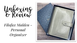 Filofax Malden Personal Size Organizer | Unboxing and Review | #filofax #filofaxmalden