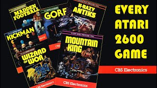 Every CBS Electronics Atari 2600 Game
