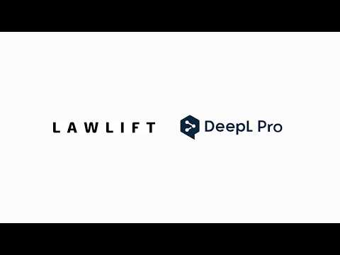 LAWLIFT und DeepL (DE)
