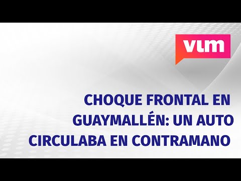 Choque frontal en Guaymallén: un auto circulaba en contramano y provocó un accidente