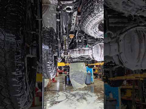 How we clean the salt from customer vehicles! 👍 #underbody #rust #protection #salt #spring #fyp