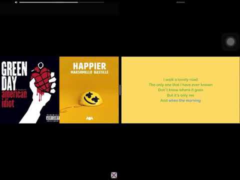 Boulevard of Happier Dreams (Mashup | Lyrics) - Green Day, Marshmello, Bastille