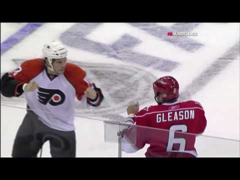 Daniel Carcillo vs Tim Gleason Oct 2, 2009