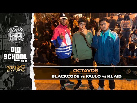 🧢 BLACKCODE vs PAULO vs KLAID - OCTAVOS | LARCOLECTIVO: OLD SCHOOL - VOL.02 #BEATBOX #FREESTYLE