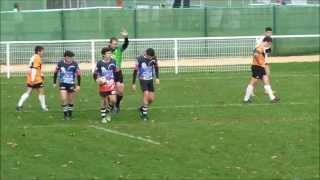preview picture of video 'Match de rugby des cadets et des juniors à Montignac'