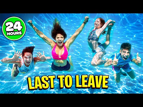 , title : '24 Hour LAST TO LEAVE POOL Challenge!!! | The Royalty Family