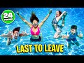 24 Hour LAST TO LEAVE POOL Challenge!!! | The Royalty Family
