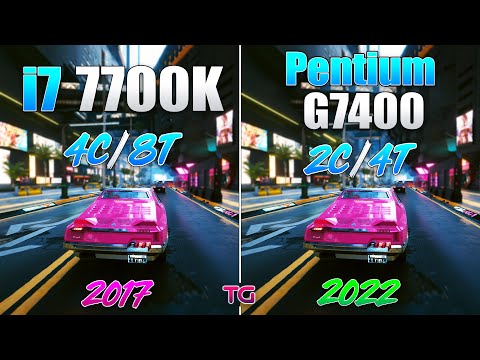 New 12th Gen Pentium G7400 vs Core i7 7700K - Test in 8 Games
