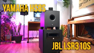 Video thumbnail for JBL LSR310s Subwoofer vs Yamaha HS8s Studio Subwoofer Review/Comparison by Ju1ce Audio