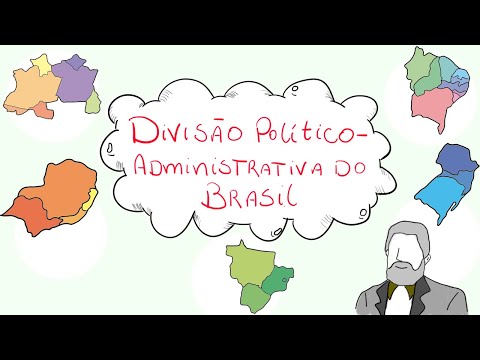 Divisão Política (administrativa) e Regiões Brasileiras - Geografia