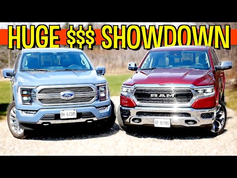 Who Makes the BEST $100K Luxury Truck? 2023 Ford F-150 Limited vs Ram 1500 Limited Elite