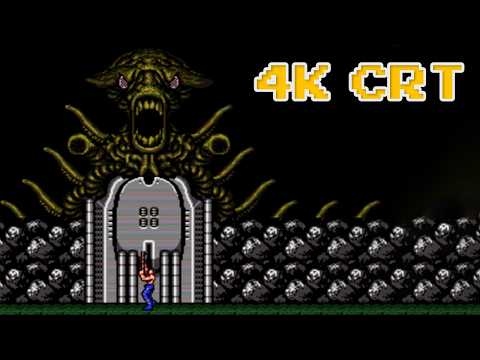 Contra 1988 NES | 4K CRT