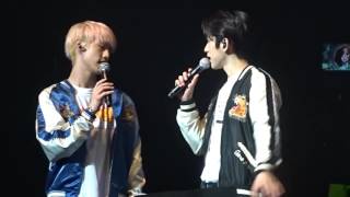 160711 Got7 Fly in LA Day1- Mark &amp; Junior Talk about Higher