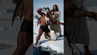 Do not touch the penguins.#jesus #funny #jesuslovesyou