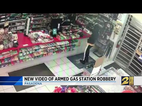 New video of armed gas station robbery