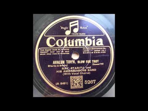 Ray Starita and his Ambassadors band ‎– Avalon town (1929)