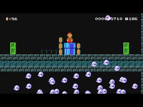 SMC 2-4: Haunted Halls by Ninja! - Super Mario Maker 2 - No Commentary 1by