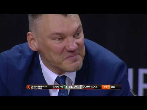 Sarunas Jasikevicius savors the qualification moment!