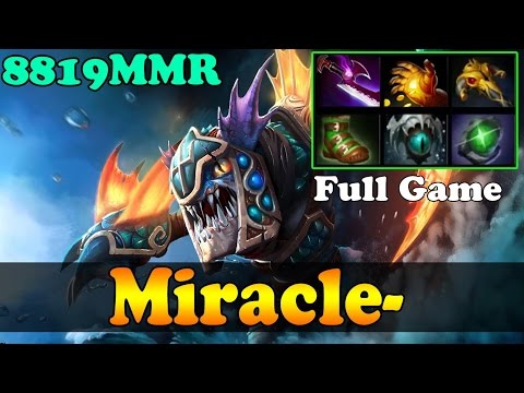 Dota 2 - Miracle- 8819MMR Plays Slark - Full Game - Road to 9k - Ranked Match