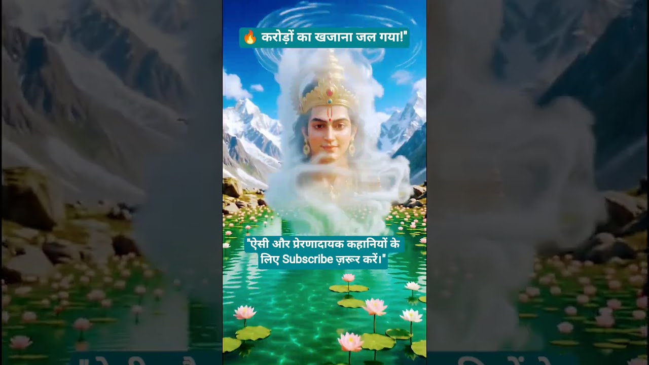 🔥 जलकर राख हो गया सोने का खजाना 😱 | धन का घमंड कभी मत करो | Moral Story #shorts #krishna #laxmi #yt