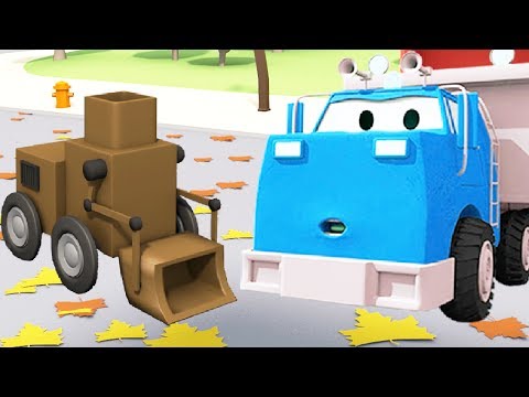 Der Bau Trupp: Der Kipplaster, der Kran und der Bagger Der Reinigungsroboter in Car City