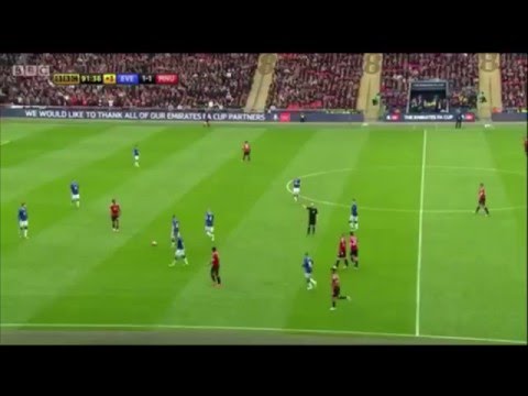 Anthony martial last minute goal vs Everton FA Cup semi-final (English)