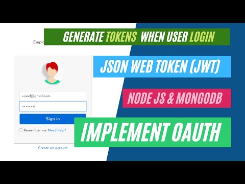  Login Form Signing In User with JWT OAuth Token using NodeJS MongoDB in Hindi in 2020