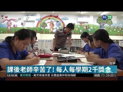 肯定國小課後照顧老師 中市發2千獎金