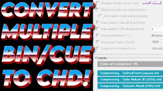 How to Convert Multiple Bin/Cue Files to CHD - Super Simple #retrobat #batocera #retroarch