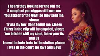 Nicki Minaj - Barbie Goin Bad (Lyrics) (Drake &amp; Meek Mill Diss) (Remix)