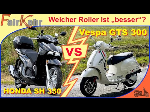HONDA SH 350 oder Vespa GTS 300 - welcher macht das Rennen?
