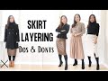The Right And WRONG Way To Layer With A Skirt In Winter Esp If You Are Short Like Me