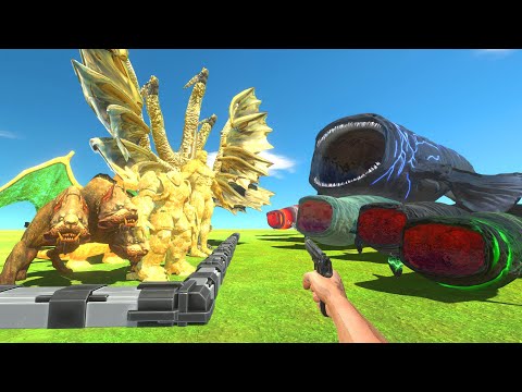 FPS Avatar Rescues Gold Team and Fights Bloop Team - Animal Revolt Battle Simulator