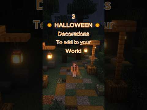 Piicca - How to decorate your #minecraft world for #halloween 🎃👻 #scary #decoration #shorts #pumpkin