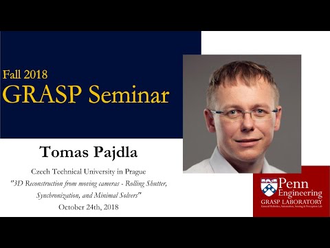 Fall 2018 GRASP Special Seminar: Tomas Pajdla - October 24th